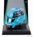 Spark-model prilby Bell Casco Helmet F1 George Russell F1 Team Mercedes Amg N 63 Abu Dhabi Gp 2024 - See You On Track , Lewis 1:5 Light Blue