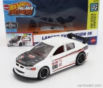 Mattel hot wheels Mitsubishi Lancer Evolution Ix N 06 Racing 2007 1:43 Biela