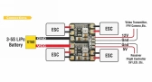 Mikro PDB prúdová rozdvojka PCB 5V/12V Copt