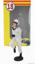 Le mans miniatures Figures Tim Pilota Automobilistico - 24h Le Mans Start Pilot Driver 1960 - 1970 1:18 Bílá
