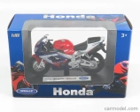 Welly Honda Cbr 900rr Fireblade 1997 1:18 červená modrá biela