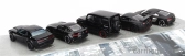 Majorette Mercedes Benz Set 5x G-class G63 Brabus 2020 - Nissan Gt-r Nismo Gt3 2018 - Amg Gt-r 2021 - Dodge Challenger Srt Demon 2018 1:64 Black