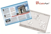 Cubicfun Puzzle 3d z peny Arco Di Trionfo Parigi cm. 26x20x18 - 26 Pezzi - 26 dielikov /