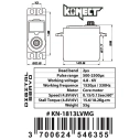 KONECT 18 kg Digitálne servo (18 kg-0,13s/60°)