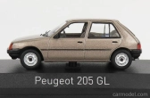 Norev Peugeot 205 Gl 1988 1:43 svetlohnedý