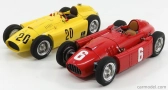 Cmc Ferrari F1 Set 2x Lancia D50 N 20 6. Gp Belgicka 1956 A.pilette + D50 N 6 Winner Gp Torino 1955 A.ascari 1:18 Červená Žltá