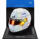Spark-model Bell helmet F1  Casco Helmet Renault A523 Team Bwt Alpine N 31 British Gp 2023 Esteban Ocon 1:5 Bílá