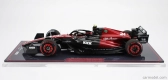 Nzg Alfa romeo F1  C43 Team Stake N 24 Spanish Gp 2023 Zhou Guanyu - Con Vetrina - With Showcase 1:18 Černá Červená