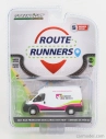 Greenlight Dodge Ram 2500 Promaster Van Cargo High Roof Correos De Mexico 2021 1:64 Bielo-zelená fuchsiová