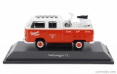 Schuco Volkswagen T2 Double Cabine Pick-up 1962 With Vespa Gs 1:43 Červená Bílá