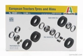 Italeri Accessories Set 8x European Tires And Rims For Truck 1:24 /