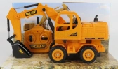 Re-el toys Case-ih Titan Escavatore Gommato - Tractor Excavator 1999 1:24 Žlutá Černá