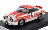 Trofeu Porsche 911 Carrera Rs Coupe (night Version) N 6 Rally Tour De Corse 1972 Bjorn Waldegaard - Hans Thorszelius 1:43 Bílá Červená