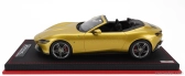 Mr-models Ferrari Roma Spider Open 2020 - Con Vetrina - With Showcase 1:18 Giallo Montecarlo - Žlutá Met.