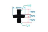 1/4" samica na M6 samicu