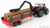 Bburago Massey Ferguson 8740S s drevom
