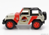 Jada Jeep Wrangler Rubicon Open 2015 - Jurassic World 1:16 Bílá Červená