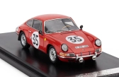 Matrix scale models Porsche 911s Coupe Team J.franc N 35 24h Le Mans 1966 Jean Kerguen - Jacques Dewes 1:43 Red