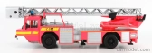 Edicola Iveco Magirus Dla-k 23-12 Scala Ladder Truck Germany 2003 1:43 Červená Stříbrná