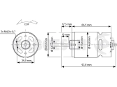 Raboesch DC motor Blue RM-720 BB Turbo 9,6V