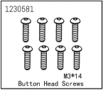 Button Head Screw M3*14 (8)