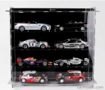 Atlantic Vetrina display box Espositore - 2x For 4 Cars 1/18 Lungh.lenght Cm 65.0 X Largh.width Cm 12.5 X Alt.height Cm 57.0 (altezza Utile Tra I Ripiani Cm 12.0 Inner Height Among Shelves) 1:18 Plastový Displej