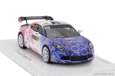 Spark-model Renault Alpine A110 Rgt Team Code Racing Development N 62 Rgt Rally Montecarlo 2024 Christophe Berard - Christophe Bernabo 1:43 Modrá Biela Ružová
