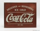 Edicola Príslušenstvo Kovový tanier - Coca-cola Delicious And Refreshing Ice Cold Est 1886 1:1 Red