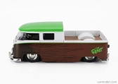 Jada Volkswagen T1 Double Cabine Pick-up 1963 s figúrkou Groota - Strážcovia Galaxie 1:24 Hnedá Biela Zelená
