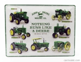 Edicola Accessories 3d Metal Plate - John Deere Chart 1:1 Zelená Žlutá