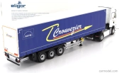 Eligor Renault T520 Truck Telonato Crouvezier Transports 2021 1:43 Bílá Modrá