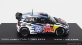 Edicola Volkswagen Polo R Wrc Team Volkswagen Motorsport Red Bull N 1 Winner Rally Wales Gb 2016 S.ogier - J.ingrassia 1:43 Modrá Biela Žltá