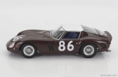 Kk-scale Ferrari 250 Gto Coupe N 86 4th Targa Florio 1962 P.ferraro - G.scarlatti 1:18 Hnědá Bílá