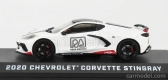 Greenlight Chevrolet Corvette C8 Official Pace Car Road America 2020 1:43 Biela