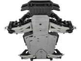 Predný a zadný protišmykový plech Pro-Line Bash Armor grey: Arrma 3S