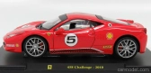 Edicola Ferrari 458 Challenge N 5 2010 - Con Vetrina - With Showcase 1:24 Red