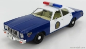 Greenlight Plymouth Fury Police Osage County Sheriff 1975 1:18 Modrá Bílá