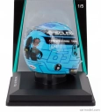 Spark-model prilby Bell Casco Helmet F1 George Russell F1 Team Mercedes Amg N 63 Abu Dhabi Gp 2024 - See You On Track , Lewis 1:5 Light Blue