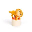 Bigjigs Toys Drevené stláčacie zvieratká Safari Lev