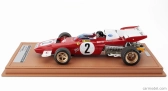 Tecnomodel Ferrari F1 312b2 N 2 Zandvoort Gp (s figúrkou pilota) 1971 Jacky Ickx - Con Vetrina - s vitrínou 1:18 červená biela