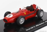 Edicola Ferrari F1 Dino 246 N 5 Majster sveta 1958 Mike Hawthorn - Con Vetrina - s vitrínou 1:24 červená