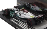 Minichamps Mercedes gp F1 W13e Team Mercedes-amg Petronas F1 N 44 2nd Hungarian Gp 2022 Lewis Hamilton 1:43 Stříbrná Zelená