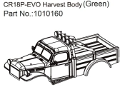 HBP240353 - (1010160) Harvest Body (matt green) - EVO 1:18