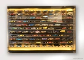 Atlantic Vetrina display box Espositore - Pre 120 Cars 1/64 Lungh.lenght Cm 89.0 X Largh.width Cm 8.0 X Alt.height Cm 61.0 (altezza Utile Tra I Ripiani Cm 4.5 Inner Height Among Shelves) 1:64 Plastic Display
