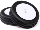 Losi kolo s pneu Wide Body Rib, přední, disk bílý (2): Mini-B
