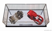Cmc Ferrari 250lm Car Body + Rolling Chassis 1963 - Con Vetrina - With Showcase 1:18 Red