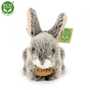 Rappa Plyšový králik tmavosivý ležiaci 17 cm ECO-FRIENDLY