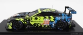 Spark-model Aston martin Vantage Amr 4.0l Turbo V8 Team Northwest Amr 3. Lmgte Am Trieda N 98 24h Le Mans 2022 P.dalla Lana - D.pittard - N.thiim - Con Vetrina - S vitrínou 1:18 Modrá Čierna Žltá