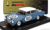 Spark-model Mercedes benz 300 Se 3.0l N 102 Víťaz 24h Spa 1964 Robert Crevits - Gustave Gosselin 1:43 Svetlo modrá biela