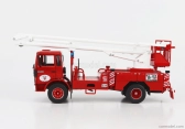 Edicola Renault Jp11 Truck Scala Crane Elevator Cestello Sapeurs Pompiers 1977 1:43 červená biela